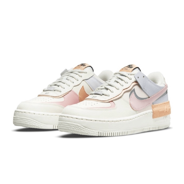 (พร้อมส่ง ของแท้100%) AIR FORCE 1 SHADOW W ORANGE CHALK PINK GLAZE