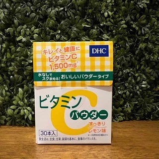 [แพคคู่ พร้อมส่ง⚡️แท้] DHC Vitamin C POWDER 1500mg. วิตามินซี ชนิดผง ละลายน้ำ (30ซอง) ช่วยให้ผิวดูขาวใส