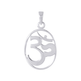 SILVER THAI OM Pendant design silver จี้สัญญาลักษณ์รูปโอมเงินแท้925