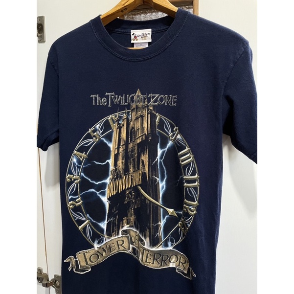 เสื้อยืดมือสอง VINTAGE 00s WALT DISNEY WORLD THE TWILIGHT ZONE TOWER OF TERROR Size S มือ2