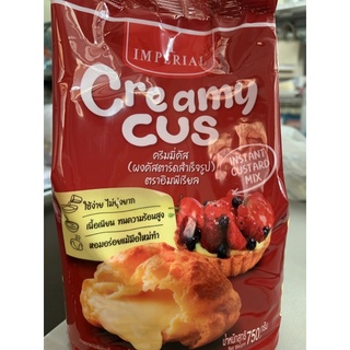 ครีมมี่คัส Creamy Cus ผงคัสตาร์ดสำเร็จรูป ตราอิมพีเรียล น้ำหนักสุทธิ 750 กรัม