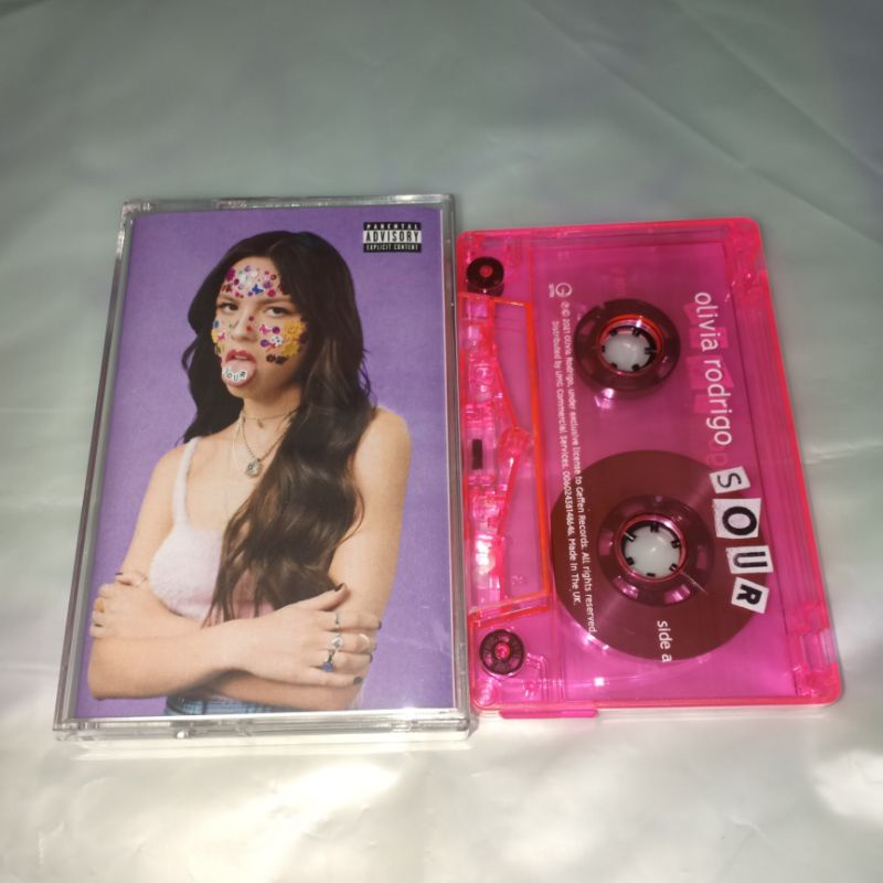 Olivia Rodrigo Sour Pink Cassette Cassette Ribbon ต้นฉบับนําเข้า