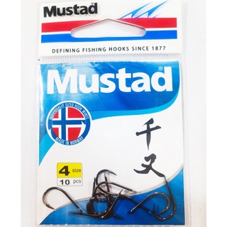 เบ็ดตกปลาเกร็ด MUSTAD CHINU ตูดเเบน ตัวเบ็ดตกปลา