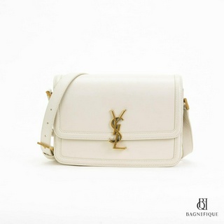 YSL SOLFERINO MEDIUM WHITE CALF GHW