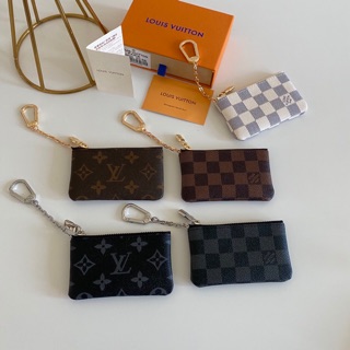 LOUIS VUITTON Cles Key Pouch กระเป๋าเก็บกุญแจหลุยส์ LV หนังแท้💯% เทียบแท้1:1