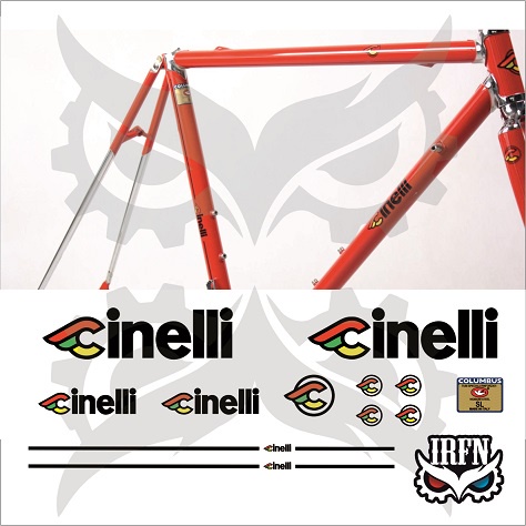 Cinelli Supercorsa สติ๊กเกอร์รูปลอกกรอบคลาสสิก