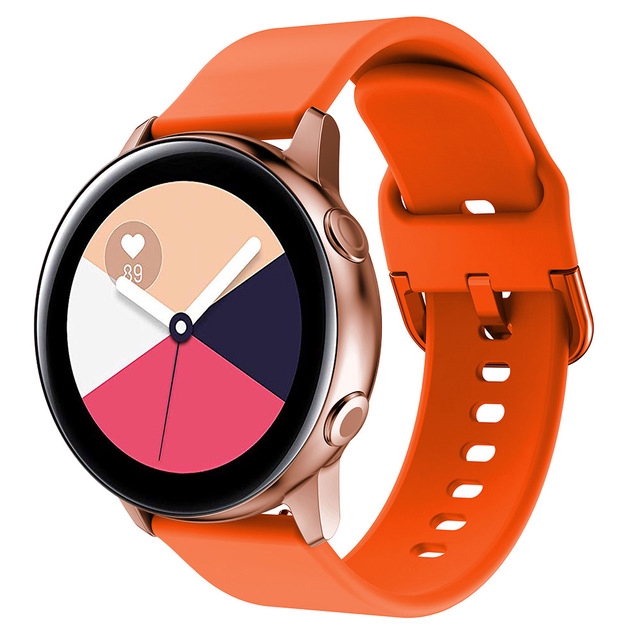 สายนาฬิกาข้อมือซิลิโคน ขนาด 20 มม. สำหรับ Samsung Galaxy Watch Active 2 40 / 44 มม.