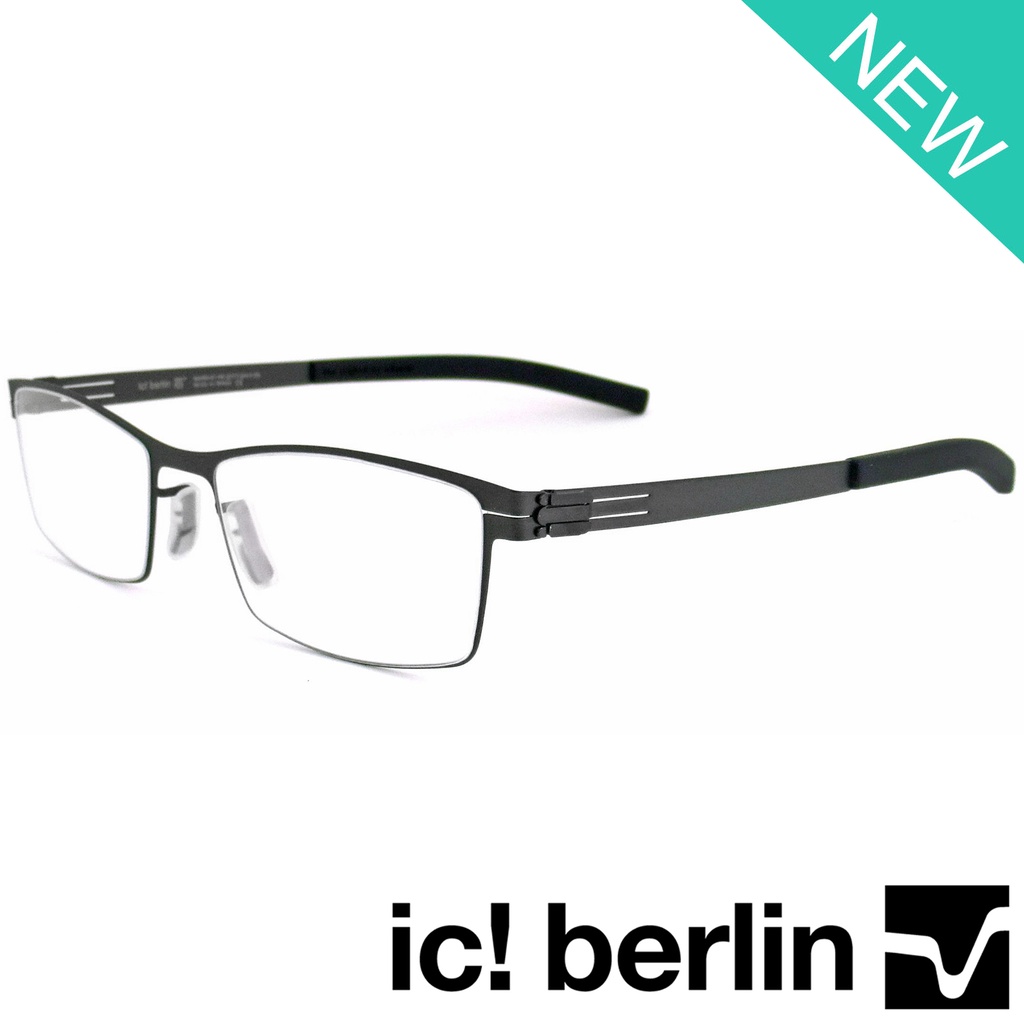 Fashion แว่นตา รุ่น IC BERLIN 009 C-2 สีเทา Toru N กรอบแว่นตา สำหรับตัดเลนส์ ทรงสปอร์ต วัสดุ สแตนเลสสตีล ขาข้อต่อ
