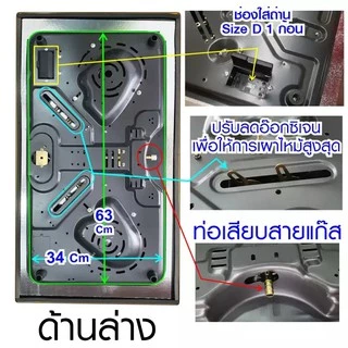 SKG เตาแก๊ส 2หัว รุ่น SK-803 แบบฝังหรือวางพื้นโต๊ะ เตาแก๊สหัวฟู่ 1หัว เตาแก๊สอินฟาเรด รับประกัน1 ปี