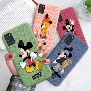 เคสโทรศัพท์ ซิลิโคนนิ่ม กันกระแทก ลายการ์ตูนมิกกี้เมาส์ สําหรับ Samsung Galaxy A11 M11 A21S