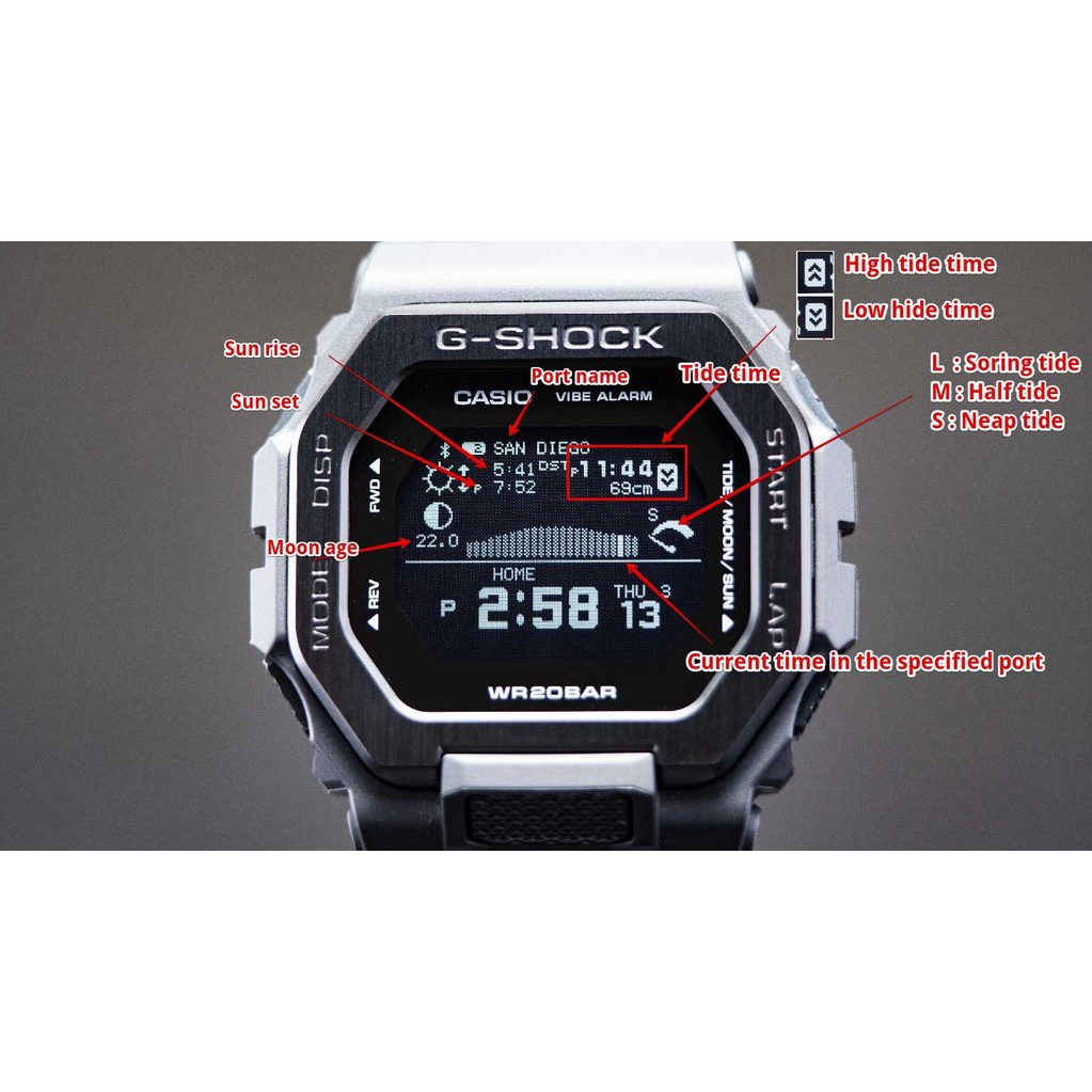 CASIO G-SHOCK GBX-100-1DR ของแท้ ประกันศูนย์ CMG