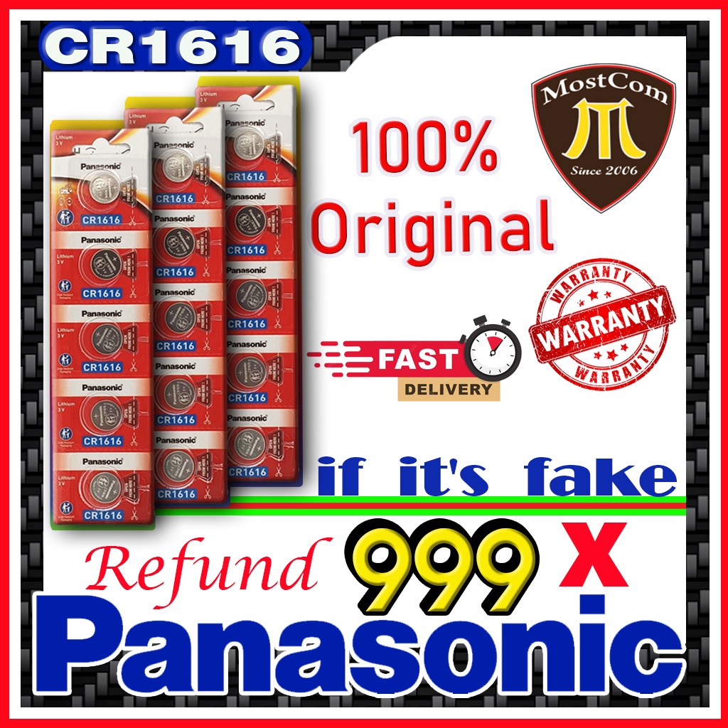 Panasonic Cr1616 3v New Battery Button lithium Batteries Cell Coin (Original : from Panasonic energy