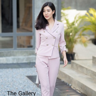 Grace blazer set (Pink)