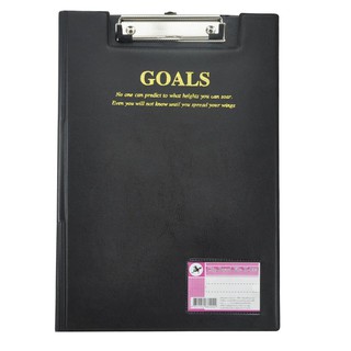 คลิปบอร์ด F/C สีดำ ตราม้า H-035 Clipboard F / C Black, Horse Brand H-035