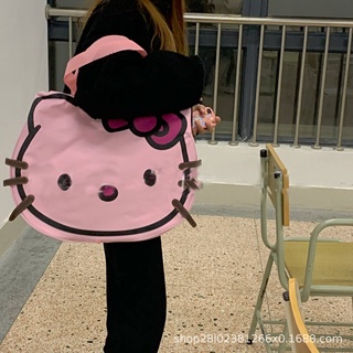 Ellen Sanrio กระเป๋าเก็บของ ความจุสูง กันน้ํา ขนาดใหญ่ ลาย hello kitty สําหรับเด็กผู้หญิง