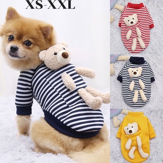 🐈พร้อมส่ง🐕 XS-XXLรหัสเสื้อสัตว์เลี้ยง เสื้อผ้าสุนัข เสื้อแมวชุดแมว ชุดสุนัข เสื้อสุนัข หมี หมา แมว เสื้อผ้า