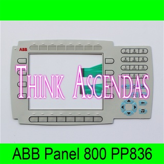 Qq แผงวงจร ABB 800 PP836 3BSE042237ปุ่มกดเมมเบรน R1 ABB PANEL 800 PP836A