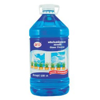 ARO น้ำยาเช็ดกระจก ตราเอโร่ ขนาด 5200ml/ขวด 5L เอโร่ GLASS CLEANER