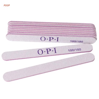 Poop อุปกรณ์ตกแต่งเล็บตะไบเล็บแบบสองด้าน 100/180