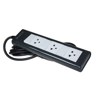 รางปลั๊กไฟ มอก. 3ช่อง 3สวิตซ์ 5เมตร ฮาโก้ EPN-3S3EB-5TIS Power Strip 3 Sockets 3 Switches 5 Meters Haco EPN-3S3EB-5