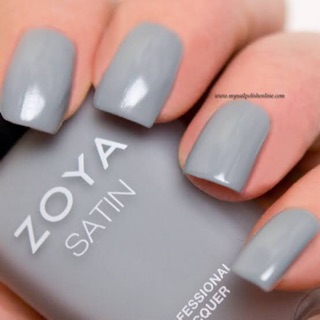 พร้อมส่ง Zoya Tove Satin finish  สีเทาอ่อน misty slate grey อันเดอร์โทนฟ้า ฟินิชแบบซาติน แท้ 💯%