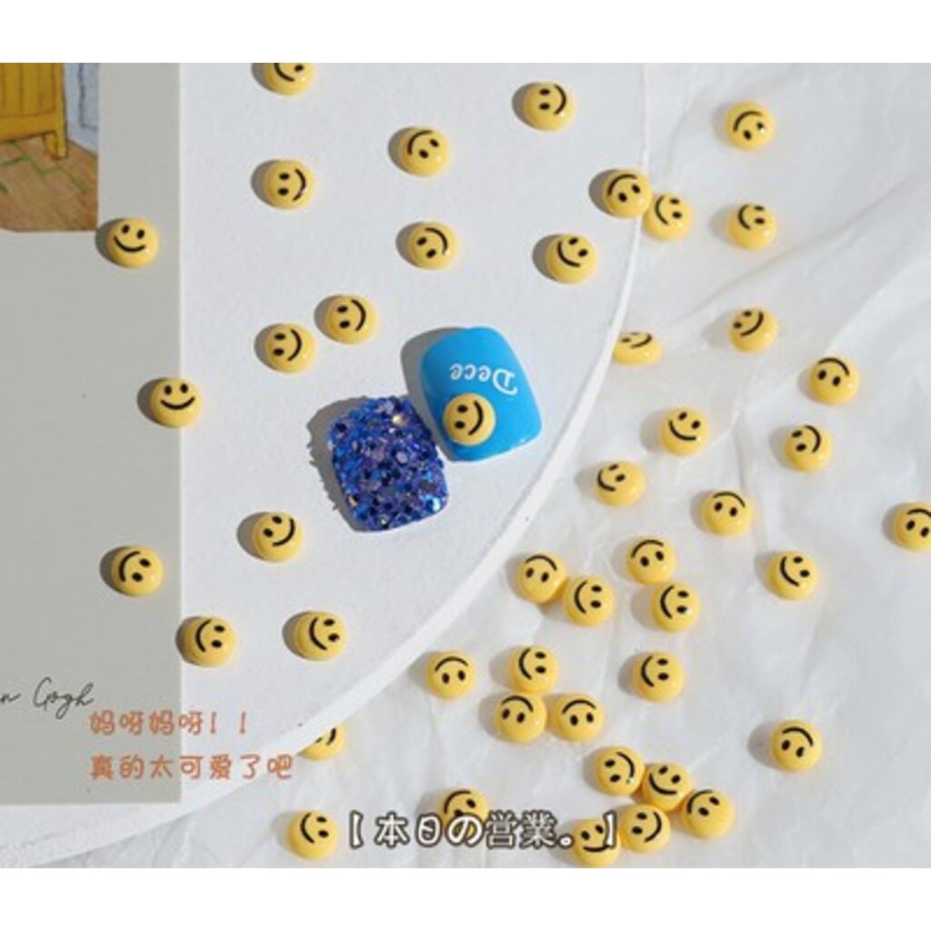 SKU-00784 หน้ายิ้มวงกลม ขนาด 6mm (5 อัน)