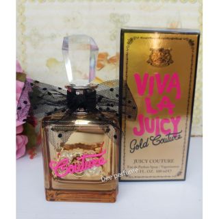 น้ำหอม แท้ Viva la juicy Gold Juicy Couture EDP 100ml  กล่องซีล  น้ำหอมแท้ 100%