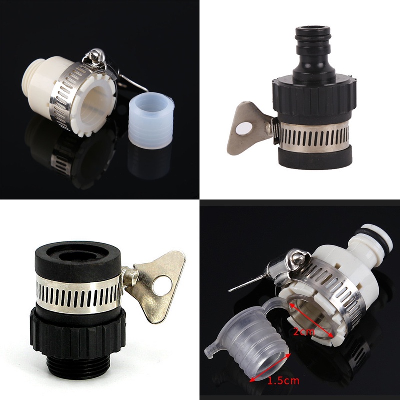 Stock14-20mm Universal Water Faucet Adapter Tap Connector Garden Hose Pipe Fitting Faucet Connector 