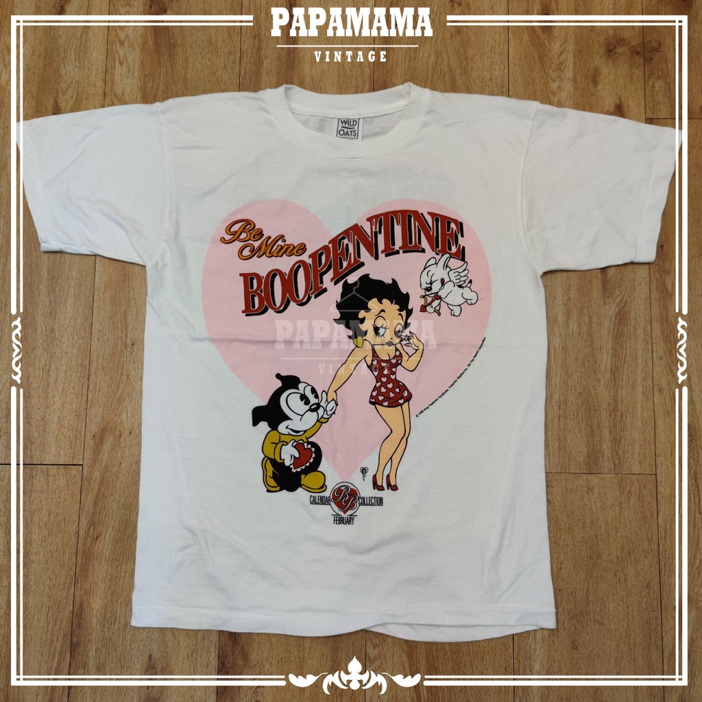 [ Betty Boop ] Me Mine CALENDAR BB COLLECTION @1996 Vintage  เสื้อวินเทจ เบทตี้บูป papamama vintage
