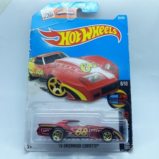 รถเหล็ก Hotwheels 76 GREENWOOD CORVETTE แพคยับมาก (ib21)