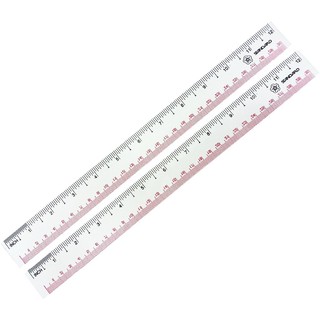 ไม้บรรทัด พลาสติกใส ยาว 12นิ้ว จำนวน 36อัน/แพ็ค ตราคิวบิซ Q-Biz PVC Ruler (สินค้ามีตัวเลือก)