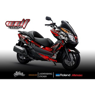 Honda Forza 300/2015 โมเดลเก่า ลาย หมาป่า