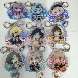 [พร้อมส่ง] พวงกุญแจสะท้อนแสง Genshin Impact Acrylic Keychain