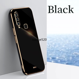 เคส Casing Vivo Y93S Y91C Y91D เคส Vivo Y1S Y73S S7E เคส Vivo Y17 Y3 Y15 Y12 Y11 เคส Vivo Y19 U3 Y71 Y79 Case Vivo Y83 Y81 V7 Plus Case Simple solid color luxury soft phone caseเคสโทรศัพท์ สีพื้น เรียบง่าย หรูหรา นุ่ม