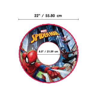 SST Marvel ห่วงยางเด็ก ห่วงยางสไปเดอร์แมน Spider-man ขนาด 22 นิ้ว  ห่วงยางเล่นน้ำ ห่วงยางแฟนซี