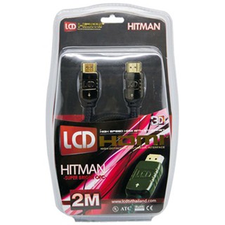 HDMI cable HDMI CABLE LCD HITMAN V2.0 2M Signal cable Audio tv สาย HDMI สาย HDMI LCD HITMAN V2.0 2M สายสัญญาณ ทีวี เครื่