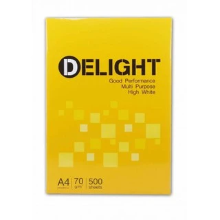 [ส่งฟรี!] Delight กระดาษถ่ายเอกสาร 70 แกรม A4 บรรจุ 5 รีม
