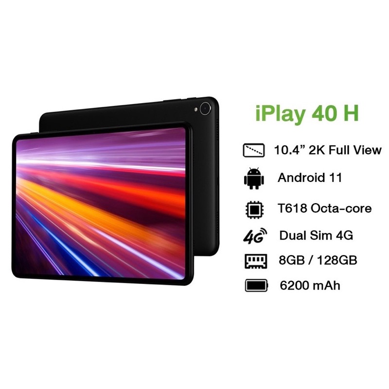 Alldocube iPlay 40H แท็บเล็ต จอ10.4นิ้ว Android11 RAM8GB ROM128GB ใส่ซิมได้ รองรับ4G