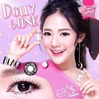 คอนเเทคเลนส์ สายตาปกติ สี Dolly wink black