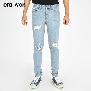 era-won กางเกงยีนส์ Jeans ทรง Ultra Skinny fit สี Smiley Blue