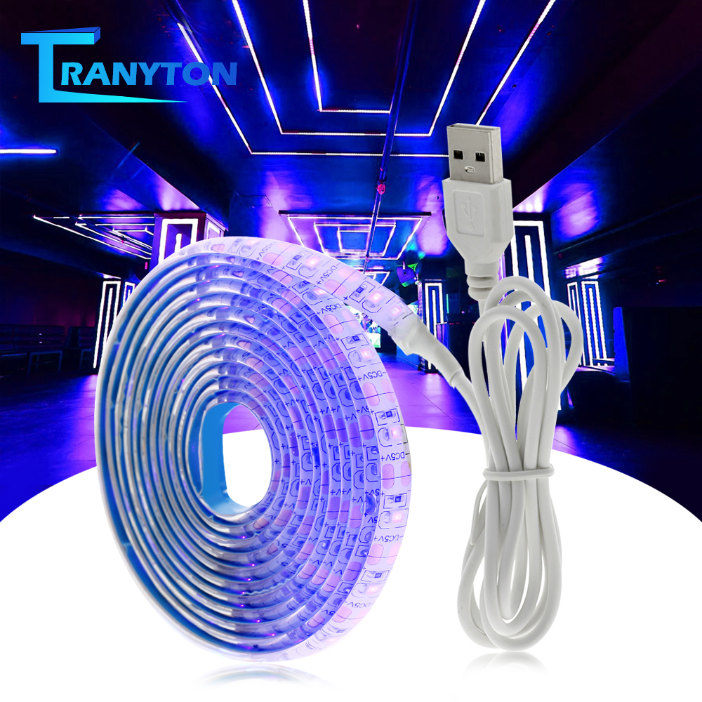 สายไฟ Led Uv 5 โวลต์ Dc 2835 ขนาด 0.5 ม. 1 ม. 2 ม. กันน้ำ สีม่วง สําหรับดีเจ ราคา ถูกที่สุด ดีลบีเคเค
