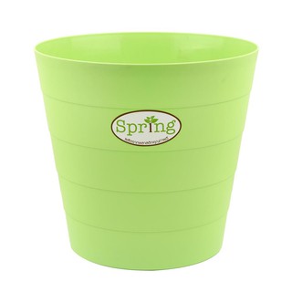 FREE HOME กระถางต้นไม้ กระถางต้นไม้พลาสติก SP-01 ขนาด 26X26X25 ซม. PLANT POT GREEN PLASTIC