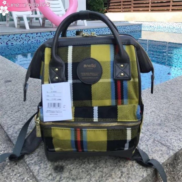 Anello Checked Hinge Clasp Mini Backpack ของแท้ ราคาถูก