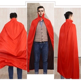 Tiktok Unisex Reversible Hooded Cloak เด็กผ้าคลุมยาว เสื้อคลุมชุดแม่มดสำหรับงานปาร์ตี้คริสต์มาสฮาโลวีนคอสเพลย์แฟนซีชุด