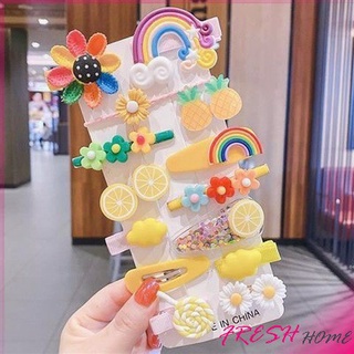 กิ๊ฟน่ารัก กิ๊ฟสไตล์เกาหลี กิ๊ฟเซ็ท14 ชิ้น  กิ๊บสีลูกกวาด Childrens hairpin