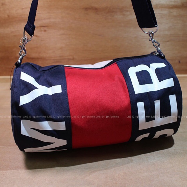 🙏🏻 NEW Genuine TOMMY HILFIGER Mini Duffle Duffel Bag Gym Carry-On Flight Handbag