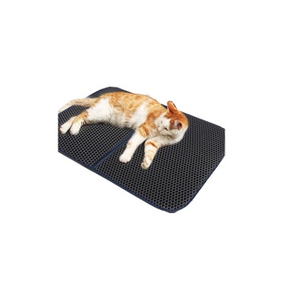 Boqi Factory แผ่นดักทรายแมว เททรายกลับมาใช้ได้ใหม่ได้ แผ่นดักทราย Cat litter Mat