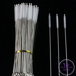 จุกนม ขนไนล่อน แปรงล้างหลอดดูด ไม่ทำให้เป็นรอย Stainless steel soft straw straw brush