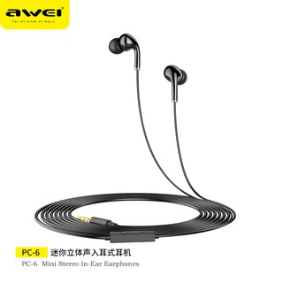 AWEI PC-6 หูฟัง mini STERTO ln- Earphones