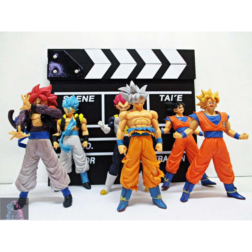 Dragonball Ultra Instinct Goku Action Figure มี 6 พร้อม Vegettas